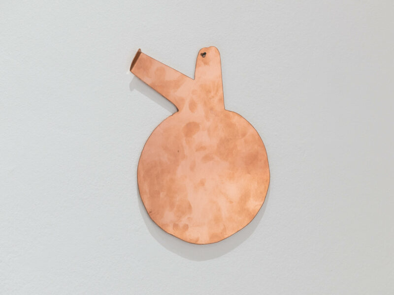 1000 Hasen, 2021 | Copper sheet, water jet cutting technique, 26 x 18 x 0.8 cm | Imi Knoebel