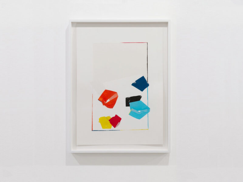 Approaches to What #4, 2020 | Paint on Japanese Gampi paper, mounted, 50 x 36 cm