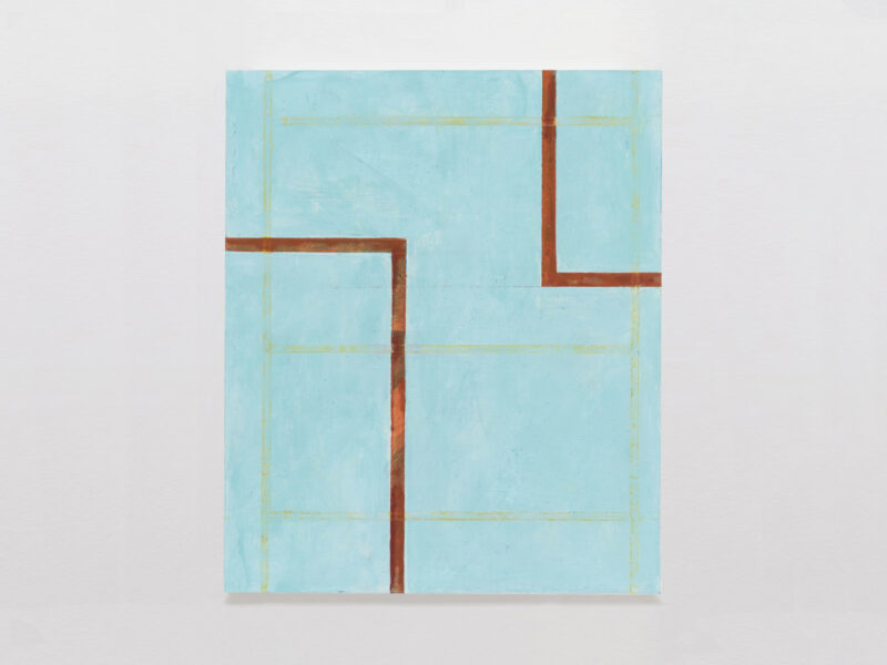 Bassin, 2021 | Eitempera, Öl auf Papier auf Aluminium, 30 x 25 cm