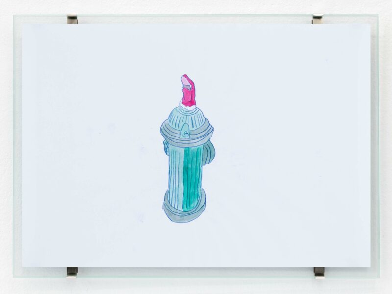 Bleecker St Lafayette St, 2020 | blue print, pencil, watercolor on paper, 29.7 x 42 cm - Kopie | Sonia Leimer