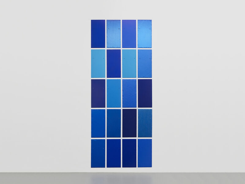Blue Angel, 2010 | Kremer pigments on slate, 20-parts, 287 x 120 cm