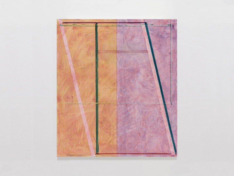 Fensterglas, 2021 | Eitempera, Öl auf Papier auf Aluminium, 32 x 28 cm