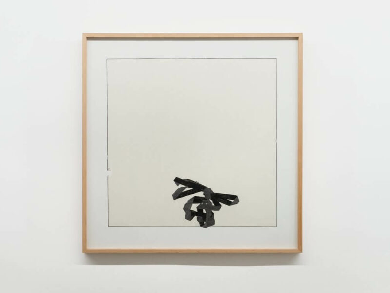 Floating Line Drawing (Superfly), 2011 | Graphite on Japanese Gampi paper, mounted, 81 x 81 cm | Jill Baroff