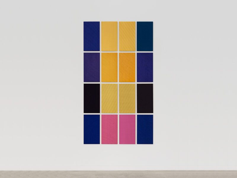 I'll Take You There, 2014 | Kremer Pigmente, Polyurethan-Dispersion auf Pappelholz, 16-teilig, 211 x 120 cm