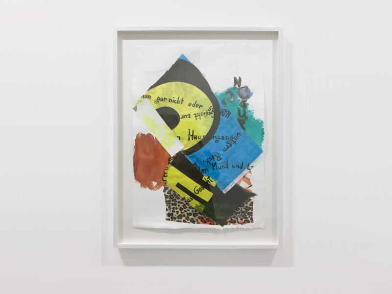Ohne Titel, 2019 | Papier, Stoff, Aquarell, 68 x 49 cm