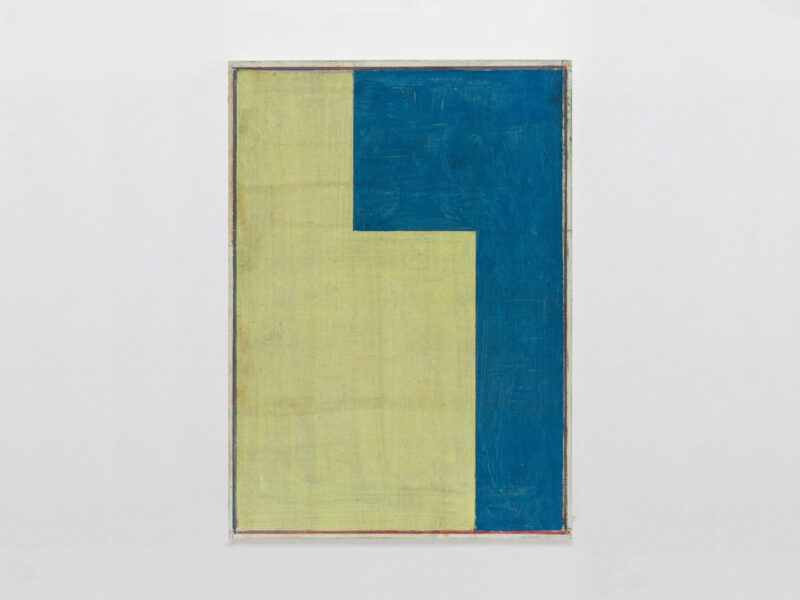 Tetris, 2021 | Eitempera, Öl auf Papier auf Aluminium, 28 x 20 cm