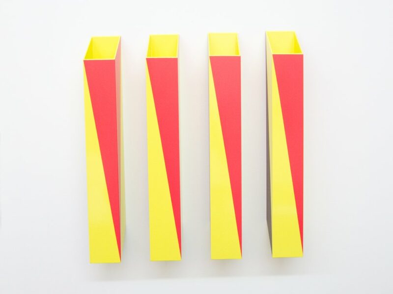 No. 293, 2012 | Paint on powder-coated aluminum, 4-parts, 29 x 35 x 5 cm | Rana Begum