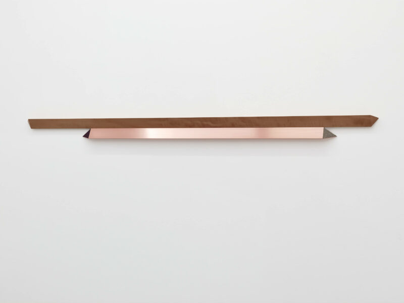 Pablo's Honey, 2016 | Pear wood, copper, felt, 15 x 251 x 6.7 cm