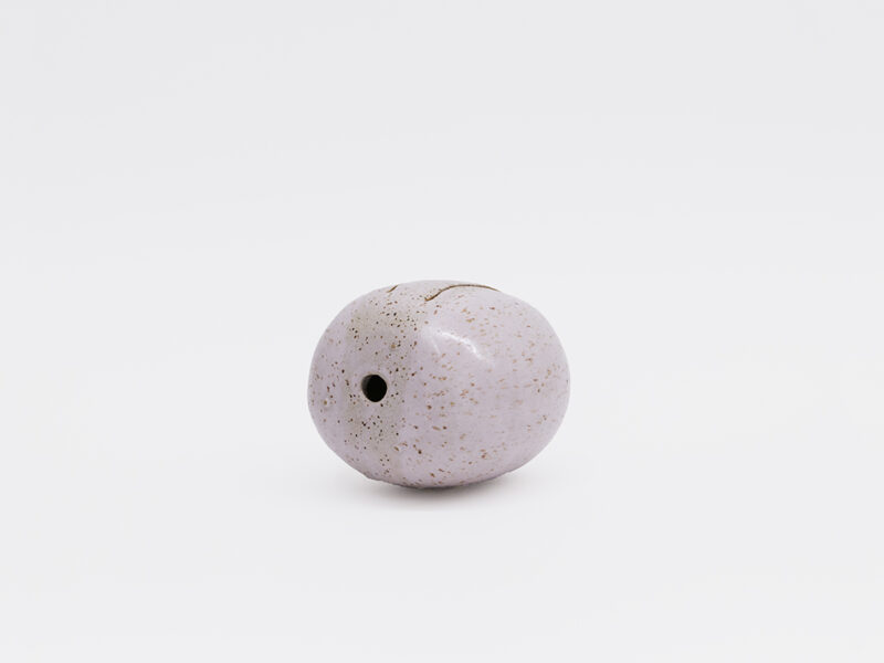 After Fontana, 2017 | clay, erbium glaze, 15 x 18 x 15 cm | Gailan Ngan