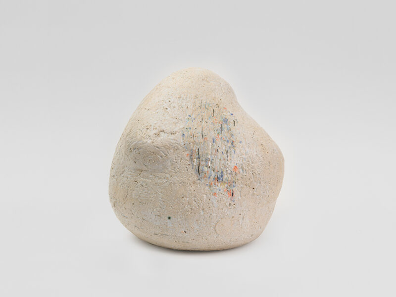Moon Blop, 2019 | clay, slip, glaze, luster, 30.5 x 35.5 x 28 cm | Gailan Ngan