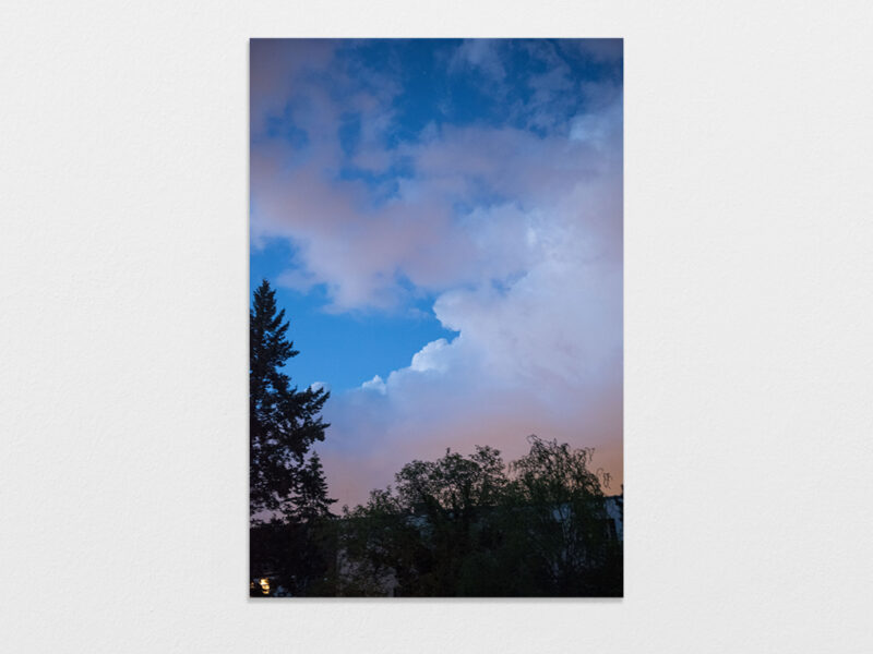 The true sky, 2021 | Pigmentdruck auf Baryt Papier, 21 x 14.8 cm | Pius Fox
