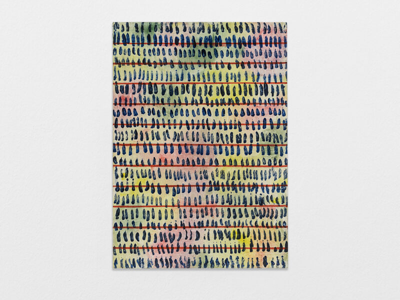 Write me back, 2023 | Öl, Eitempera, auf Papier, auf Aluminium, 24 x 17 cm | Pius Fox