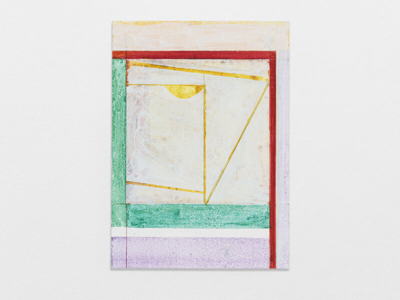 Ohne Titel, 2023 | Öl auf Papier, auf Aluminium, 28 x 20 cm | Pius Fox