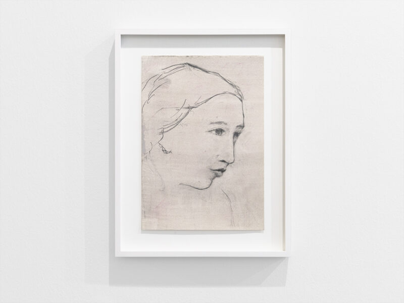Portrait einer unbekannten Frau, 2022 | Graphit auf Papier, 25 x 17.5 cm