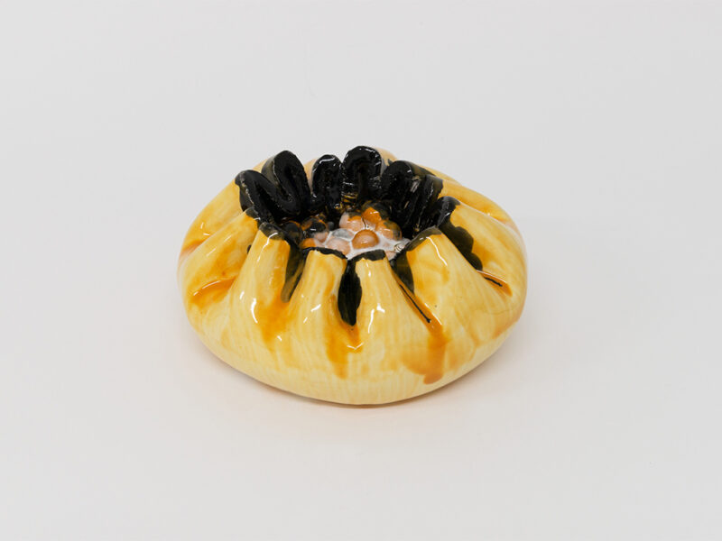 Bautzi (herbstorange), 2018 | ceramic glazed, Ø 18 cm | Gereon Krebber