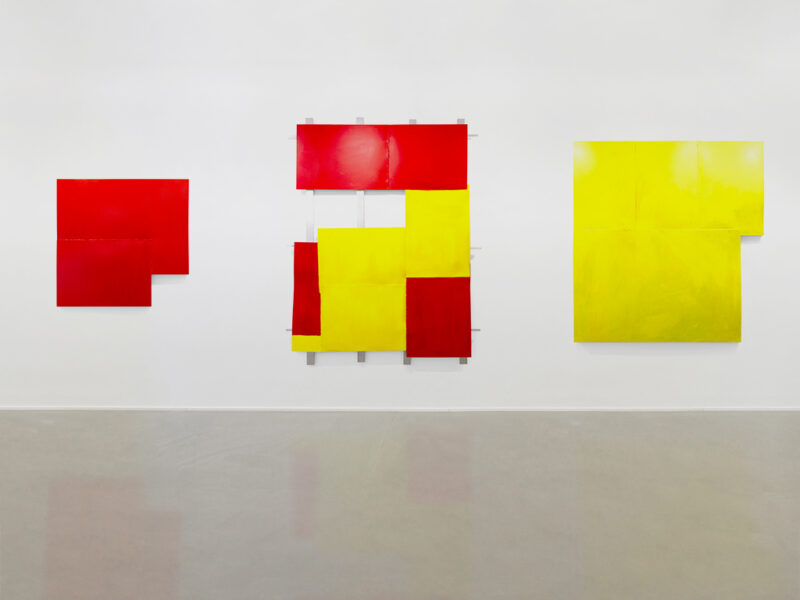 Först Aid III, II, I, 2004 | acrylic on aluminum, 267.8 x 789 x 9 cm