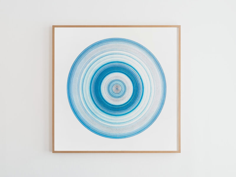 Hurricane Ian, 2022 | ink on Japanese Gampi paper, 76 x 76 cm | Jill Baroff