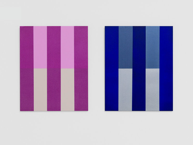 No. 1315 Painting, 2023 | Acryl auf eloxiertem Aluminium, 2-teilig, 25 x 45 x 0.5 cm