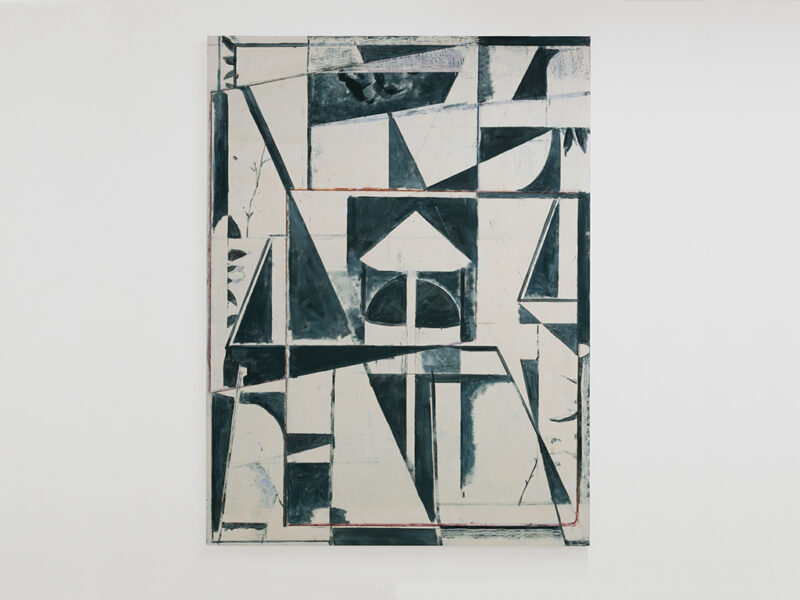 Seidenweberei, 2018 | Eitempera auf Leinwand, 200 x 150 cm