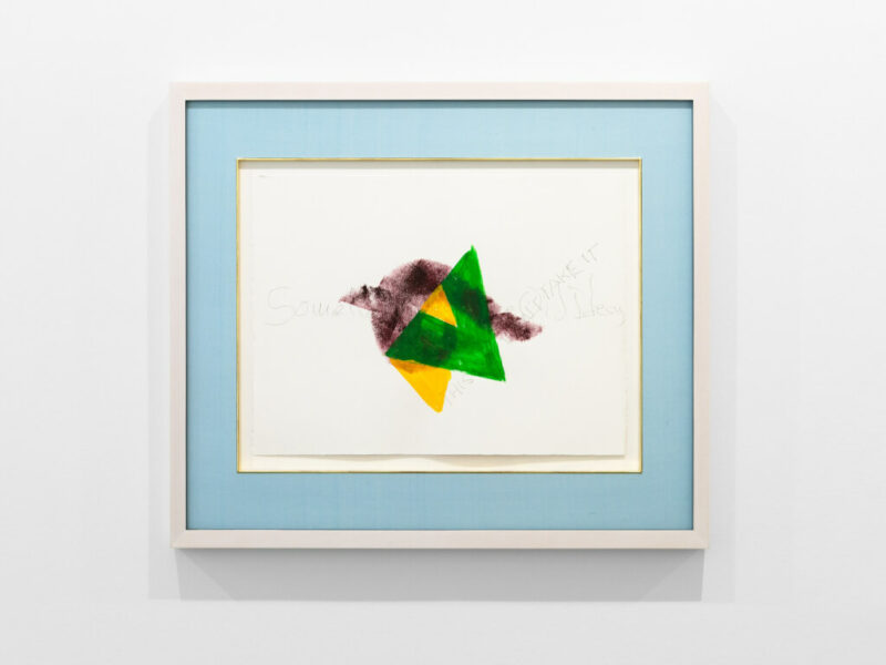 Remembering 3, 2023 | wasserbasierte Farbe, Graphit auf Papier, Künstlerrahmen, 63 x 82.5 x 4 cm | Richard Tuttle