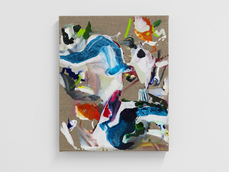 ohne Titel, 2024 | Acryl, Tusche auf Leinen, 50 x 40 cm