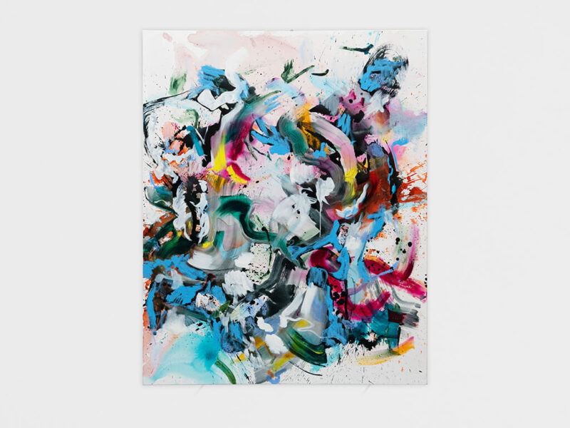 Good Mood, Lost Keys, 2025 | Acryl, Tusche, Öl auf Leinwand, 150 x 120 cm 