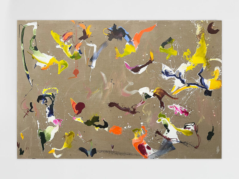 Italics, 2025 | Acryl, Tusche auf Leinen, 190 x 280 cm