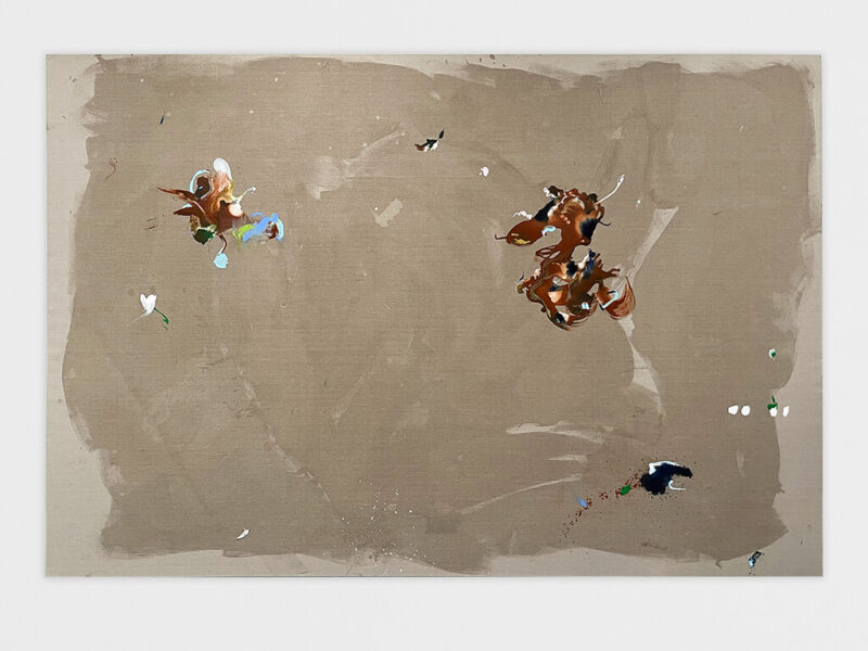 Beginn, 2025 | Acryl, Tusche auf Leinen, 200 x 300 cm