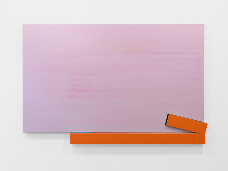 New Morning, 2025 | acrylic on canvas, acrylic on wood, felt, 210.3 x 135.6 x 9.4 cm