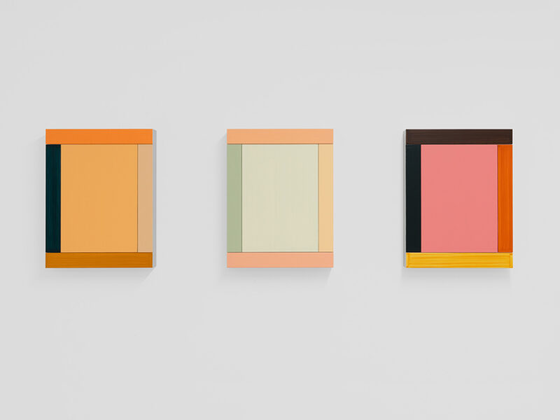 Anima Mundi 97-3, 2024 | acrylic on aluminum, 3-part, 37 x 127 x 5.8 cm  | Imi Knoebel