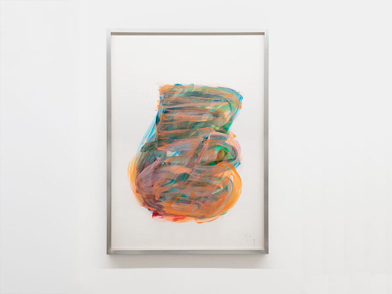 Figur Z2 72, 2019 | acrylic on plastic film, 100 x 70 cm | Imi Knoebel