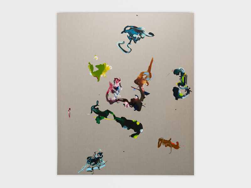 Terrenia, 2025 | Acryl, Tusche auf Leinen, 240 x 200 cm | Alicia Viebrock