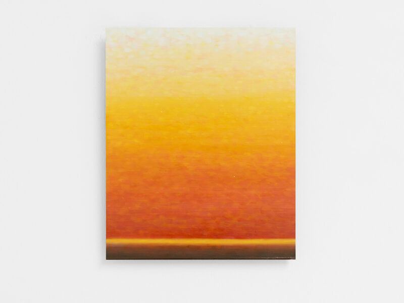 Lacuna IV, 2024 | Öl auf Edelstahl, 28.5 x 23 x 2 cm