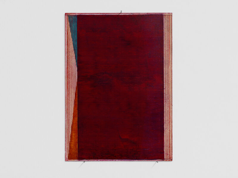 Versteckspiel, 2024 | oil on paper, aluminum, 28 x 20 cm | Pius Fox