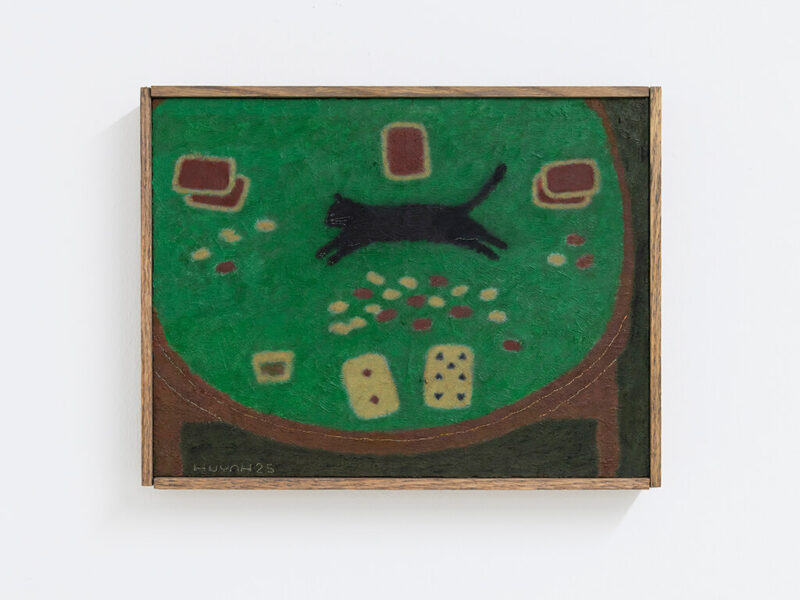 The Lucky Hammers, 2025 | oil on wood, artist's frame, 22.9 x 30.2 x 4 cm | Tony Huynh