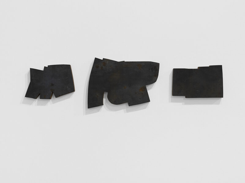 Ligatur 2025-004, 2025 | Corten-Stahl, 3-teilig, 17.8 x 69.8 x 2 cm