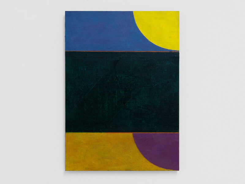 Die gespiegelte Sonne, 2026 | oil, egg tempera on paper, on aluminum, 28 x 20 cm